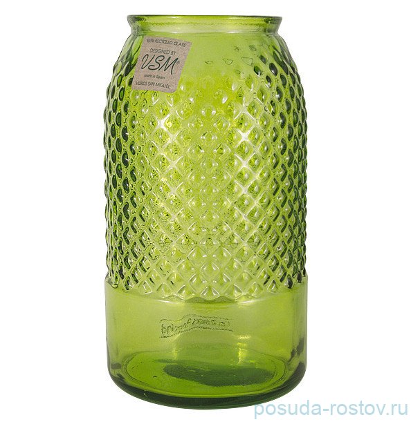 Ваза для цветов 28 см зелёная "diamante" / 292064