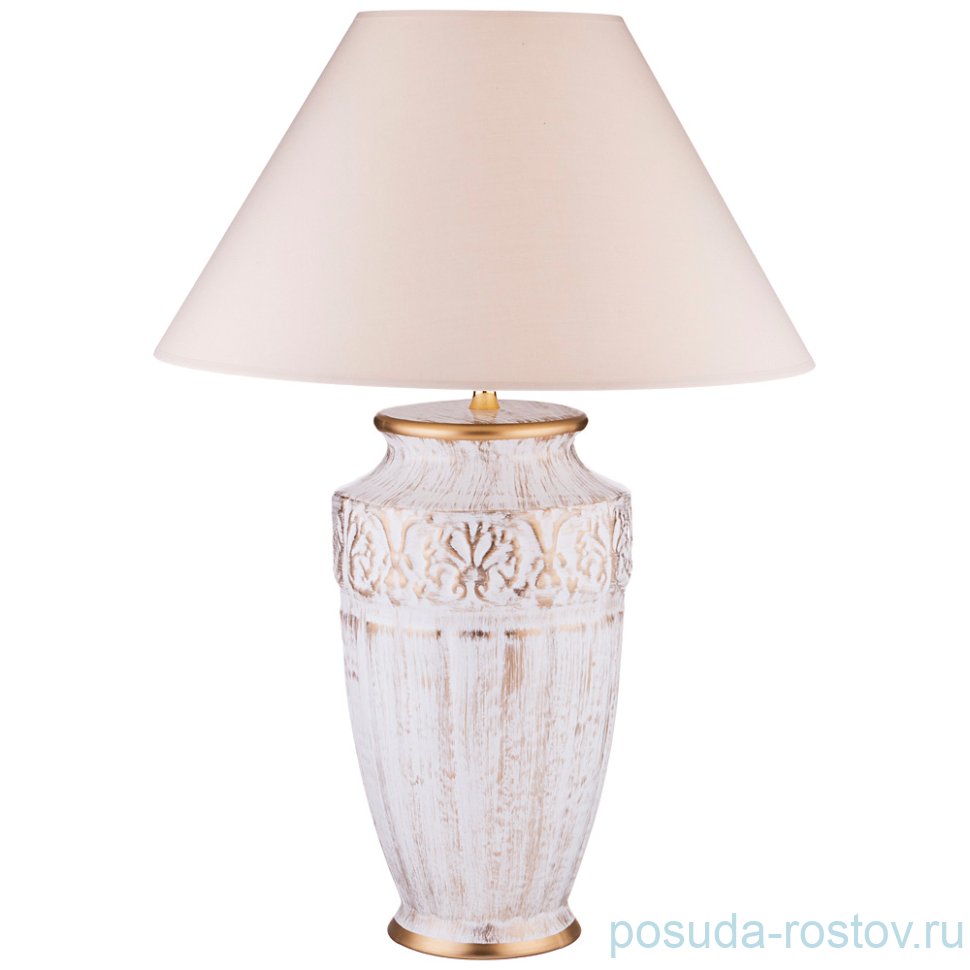 Настольная лампа 50 см с абажуром бежевый глянец "кретенс" / 193625 Настольная лампа 50 см с абажуром бежевый глянец "кретенс" / 193625