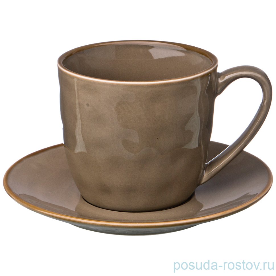 Чайная пара 240 мл 1 шт "Concerto /Серый" / 199943 Чайная пара 240 мл 1 шт "Concerto /Серый" / 199943