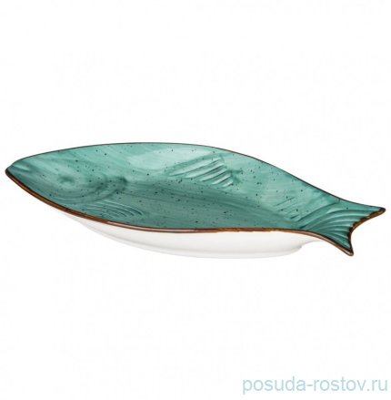 Блюдо 25 х 12 х 3 см Рыба &quot;Nature /Мятный&quot; / 236744