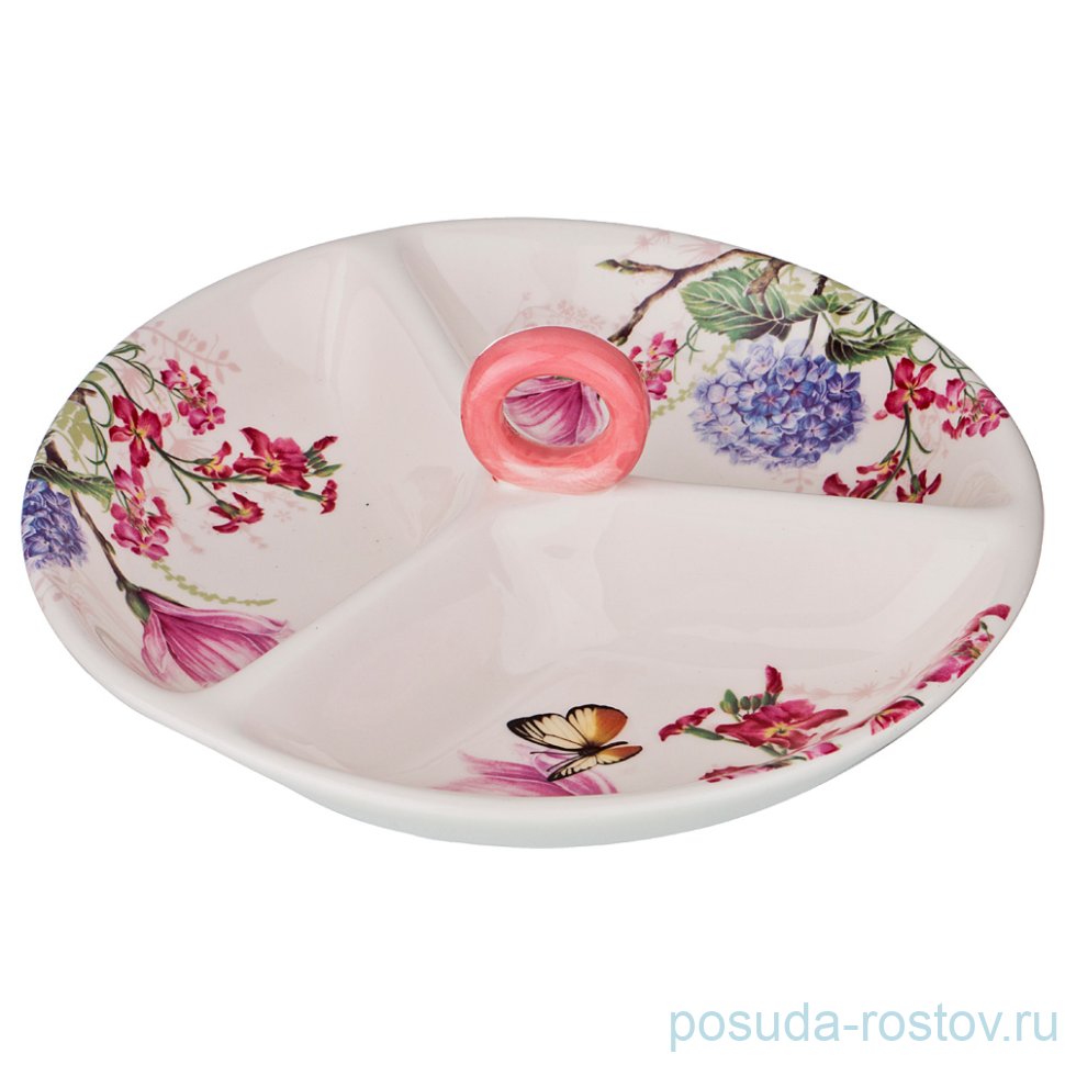 Менажница 22 х 7,5 см с ручкой "Магнолия" / 190299 Менажница 22 х 7,5 см с ручкой "Магнолия" / 190299