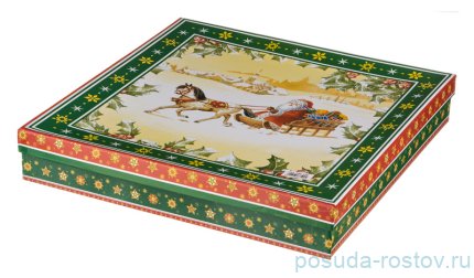 Салатник 32 х 32 х 6 см квадратный &quot;Christmas Collection&quot; / 192349