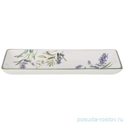 Блюдо 28 х 12 х 3 см прямоугольное &quot;лаванда&quot; / 354907