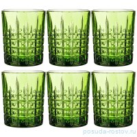 Стаканы для виски 350 мл 6 шт зелёные &quot;Muza Color /Графика&quot; / 192986