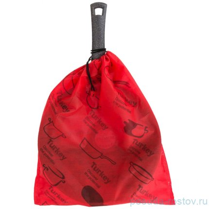 Сковорода agness глубокая с антипригарным мраморным покрытием, серия granite, 28х6,6см / 208681