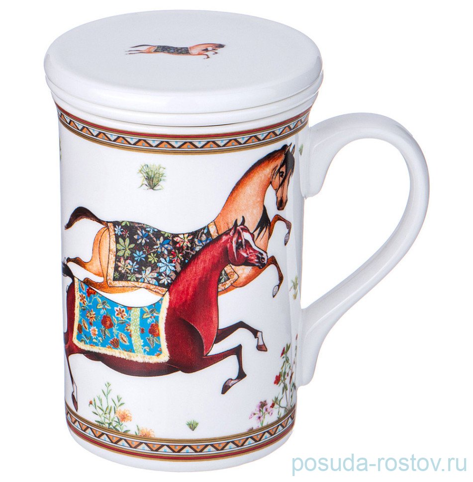 Кружка заварочная 300 мл с ситом и крышкой "Compliment" / 339313