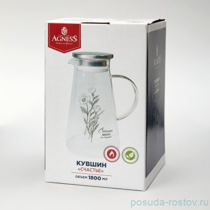 Кувшин для воды 1,8 л &quot;Счастье&quot; / 362436