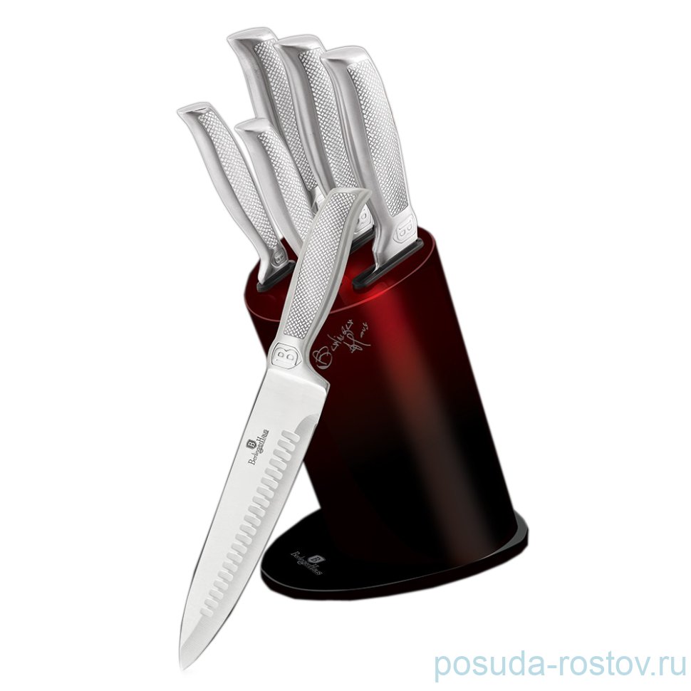 Набор кухонных ножей 6 предметов на подставке  Berlinger Haus "Kikoza Collection" / 135767