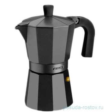 Кофеварка гейзерная на 6 чашек "Monix /Black" / 154872 Кофеварка гейзерная на 6 чашек "Monix /Black" / 154872