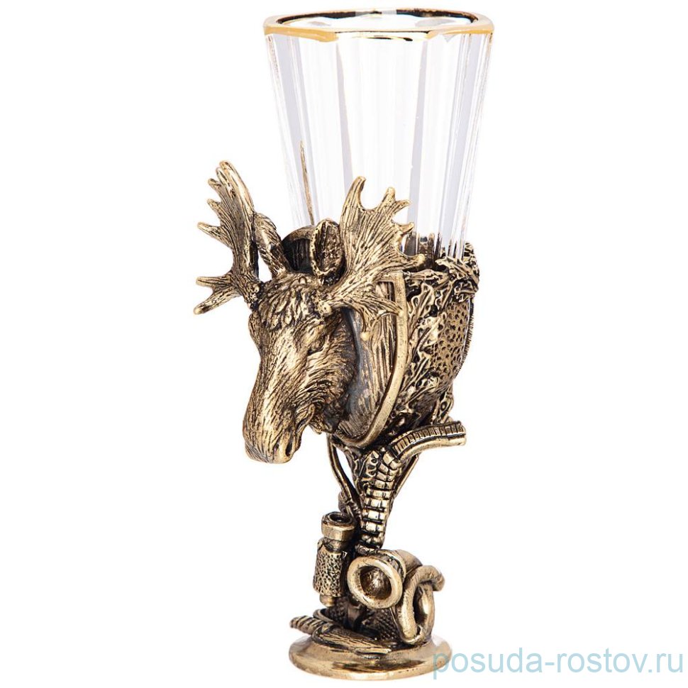 Рюмка 50 мл "трофейный россия /лось" / 274829 Рюмка 50 мл "трофейный россия /лось" / 274829