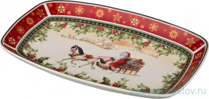 Блюдо 30 х 19 х 4 см прямоугольное &quot;Christmas Collection&quot; / 192350