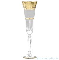 Бокалы для шампанского 180 мл 6 шт &quot;Виктория /МГ /Версаче золото /Каро&quot; R-G / 086703