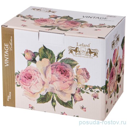 Заварочный чайник 1 л белый &quot;Винтаж /Розы&quot; / 233537