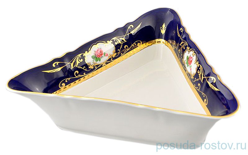 Салатник 25 см треугольный Leander "Соната /Роза /Кобальт" / 158101 Салатник 25 см треугольный Leander "Соната /Роза /Кобальт" / 158101