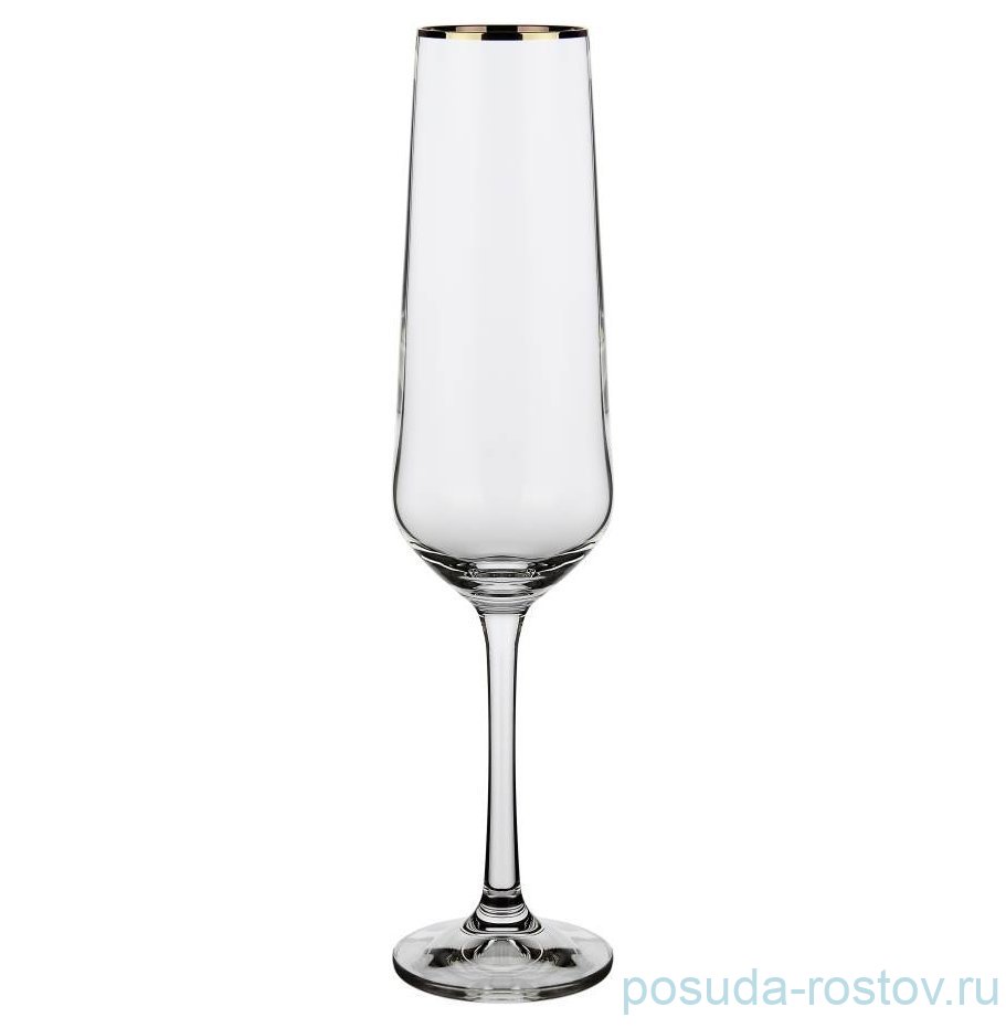 Бокалы для шампанского 200 мл 6 шт "Сандра /Отводка платина" / 288343 Бокалы для шампанского 200 мл 6 шт "Сандра /Отводка платина" / 288343
