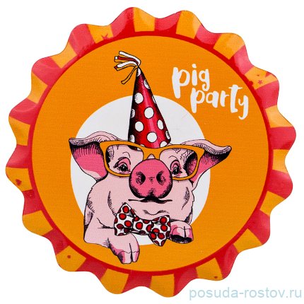 Подставка под горячее 11 см &quot;Pig Party&quot; / 188091