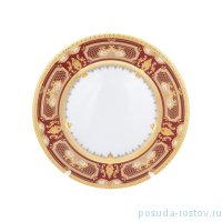 Набор тарелок 28 см 6 шт &quot;Донна /Красная в золотой роскоши&quot; / 099996