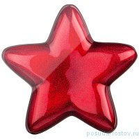 Блюдо 22 см Звезда &quot;Star red shiny&quot; / 259916