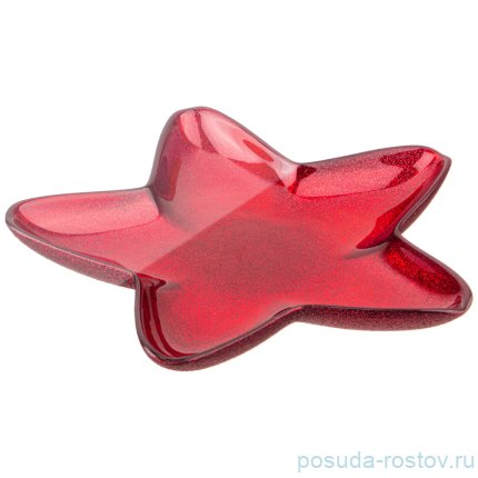 Блюдо 22 см Звезда &quot;Star red shiny&quot; / 259916
