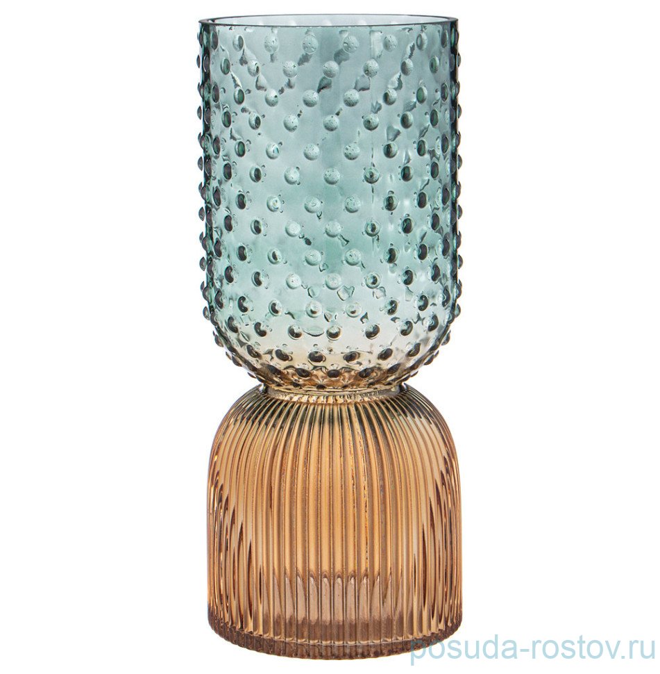 Ваза для цветов 13 х 30 см "Art green/amber"  / 336364