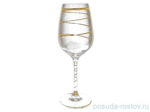 Бокалы для белого вина 340 мл 6 шт "Престиж /Золотая спираль" / 061207