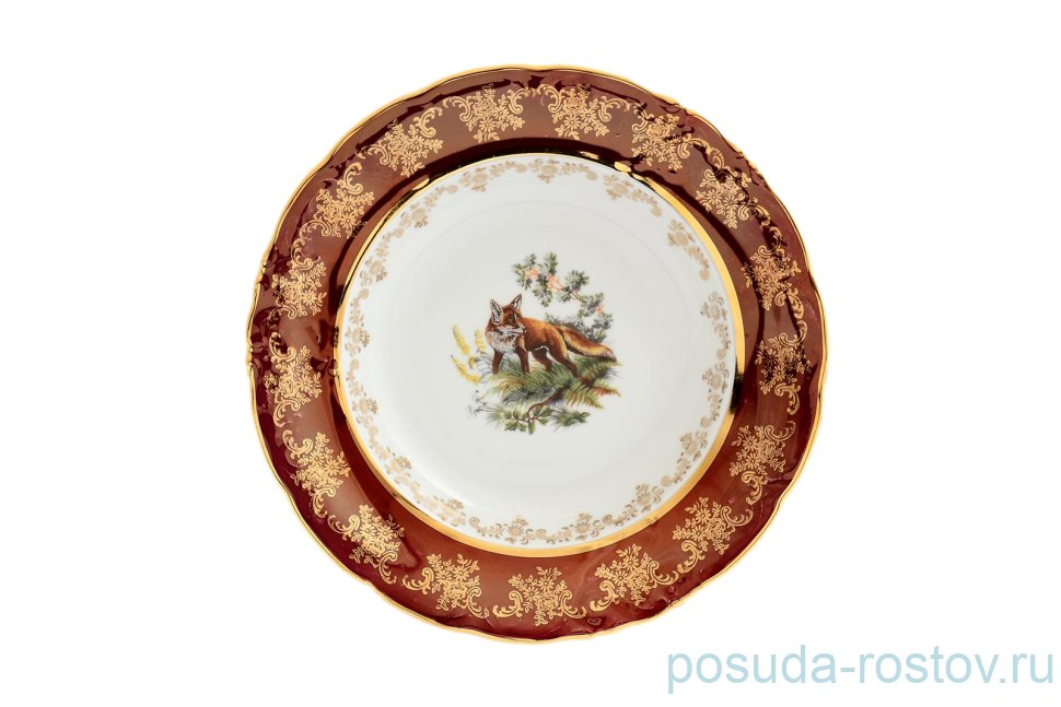 Набор тарелок 21 см 6 шт "Фредерика /Охота красная" / 126068 Набор тарелок 21 см 6 шт "Фредерика /Охота красная" / 126068