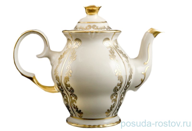 Заварочный чайник 500 мл высокий Bohemia Porcelan Moritz Zdekauer 1810 s.r.o. "Анжелика /Золотые вензеля /СК" / 097933 Заварочный чайник 500 мл высокий Bohemia Porcelan Moritz Zdekauer 1810 s.r.o. "Анжелика /Золотые вензеля /СК" / 097933