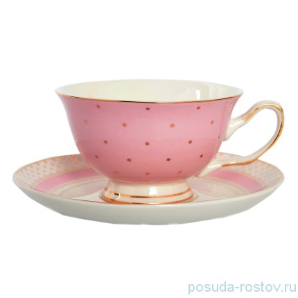 Набор чайных пар 6 шт розовые / 148749