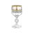 Бокалы для белого вина 150 мл 6 шт &quot;Клаудия /Цветочный узор на платине&quot; / 005680