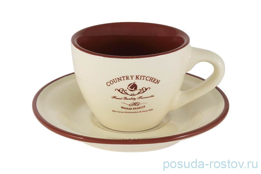 Чайная пара 200 мл "Кухня в стиле "Кантри" / 292525 Чайная пара 200 мл "Кухня в стиле "Кантри" / 292525