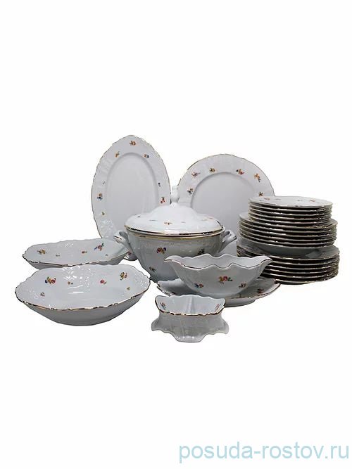 Столовый сервиз на 6 персон 26 предметов "Бернадотт /Мелкие цветы" / 046384