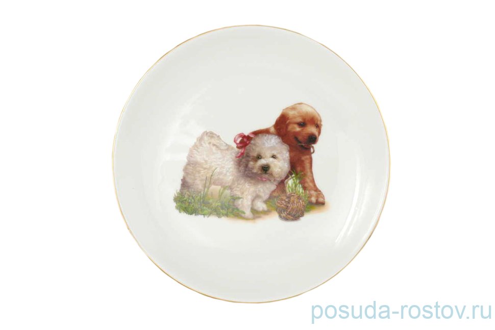 Тарелка декоративная 19 см настенная "Питомцы /Собаки" 2 / 158833