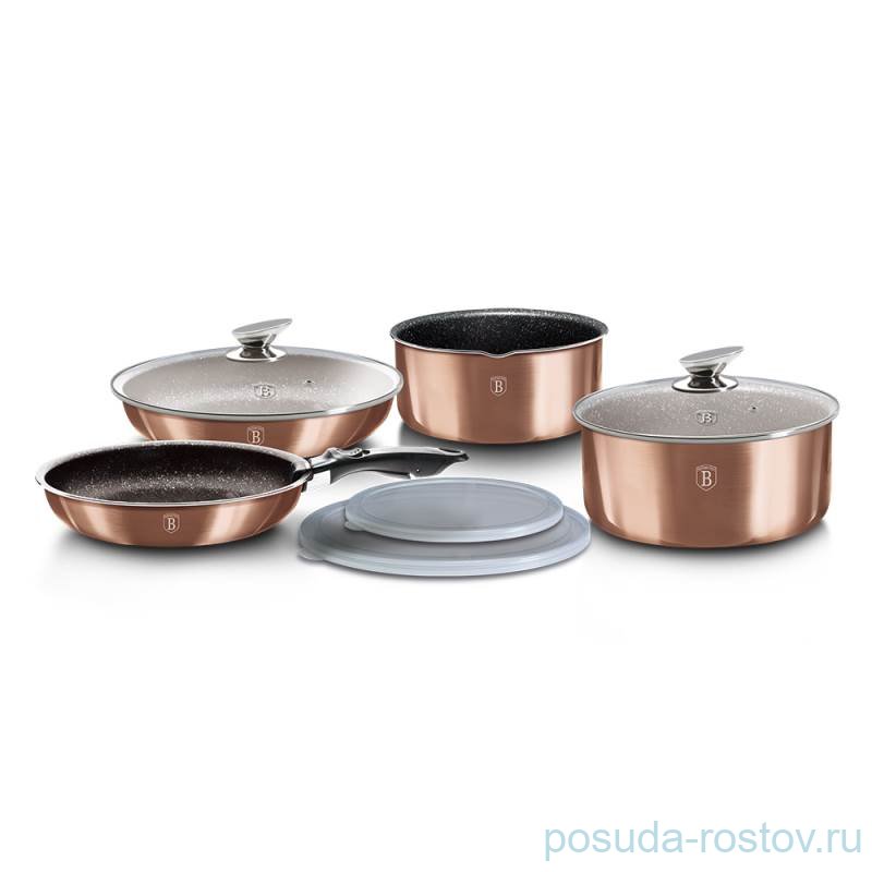 Набор посуды 9 предметов  Berlinger Haus "Rosegold Line" / 280679