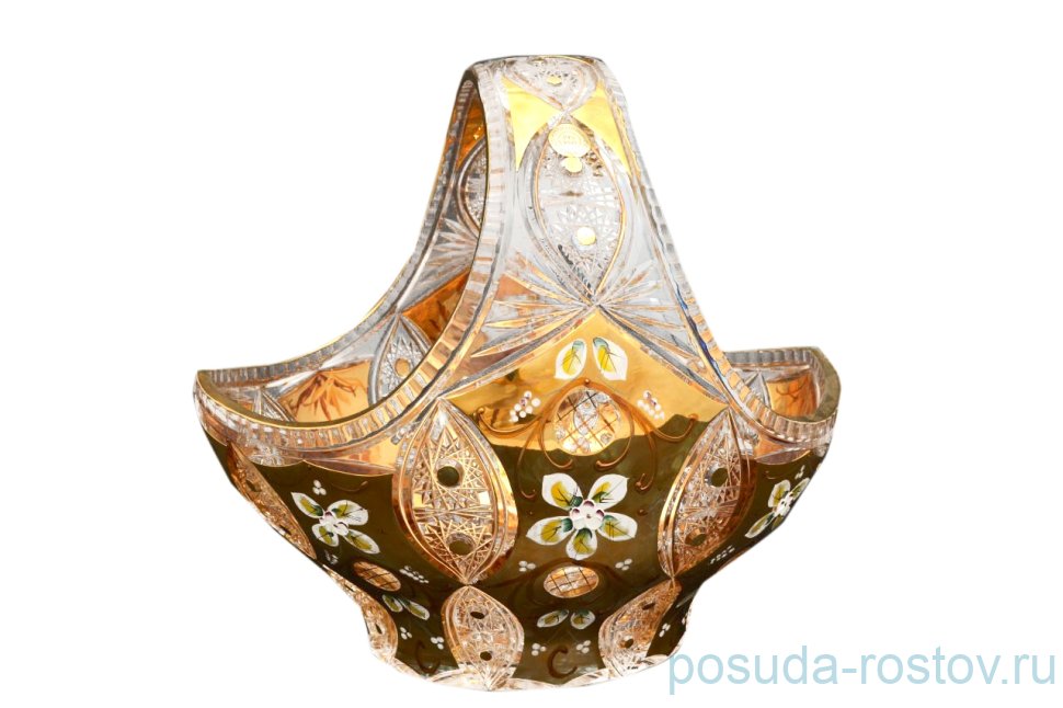 Корзинка 35 см "Хрусталь с золотом" / 011533