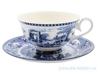 Набор чайных пар 6 шт низкие &quot;Гжель&quot; / 128230