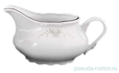 Молочник 350 мл низкий Thun "Констанция /Серый орнамент /отводка платина" / 272963 Молочник 350 мл низкий Thun "Констанция /Серый орнамент /отводка платина" / 272963