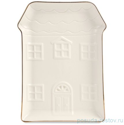 Блюдо 19 х 14,5 х 1,8 см фигурное &quot;Домик&quot; / 379496