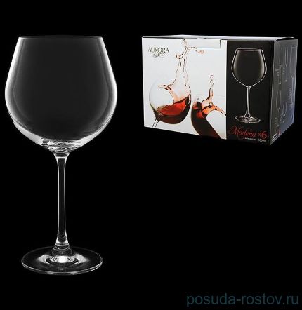 Бокалы для красного вина 650 мл 6 шт &quot;Модена Аврора /Без декора&quot; / 151824