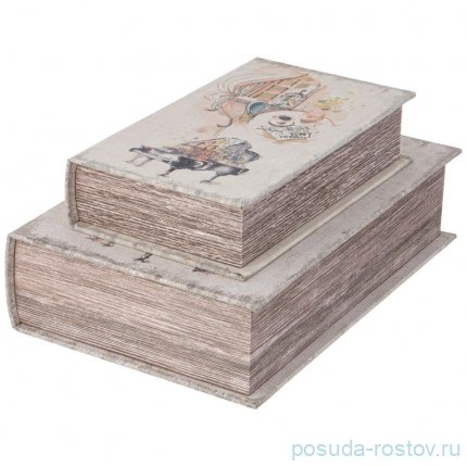 Набор шкатулок-книжек 27 х 18 х 7/21 х 13 х 5 см 2 шт / 353583