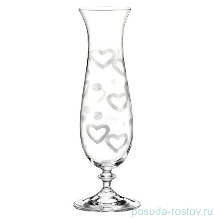 Ваза для цветов 19,5 см н/н "Сердечки" / 303515