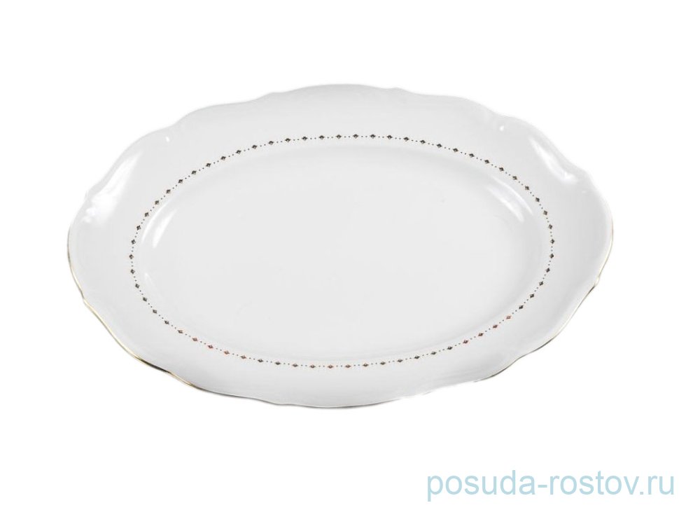 Блюдо 28 см овальное "Мария-Тереза /Золотая скромность" / 128156 Блюдо 28 см овальное "Мария-Тереза /Золотая скромность" / 128156