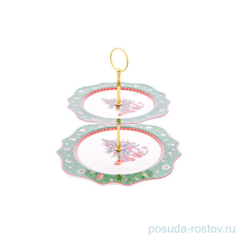 Этажерка 2-х ярусная "Christmas world /Green 2" (21,7 х 1,7/27,6 х 1,4 см) / 338249 Этажерка 2-х ярусная "Christmas world /Green 2" (21,7 х 1,7/27,6 х 1,4 см) / 338249