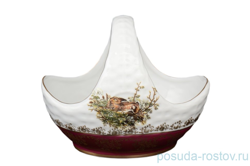 Корзинка 17 см "Корона /Охота красная" / 042425 Корзинка 17 см "Корона /Охота красная" / 042425