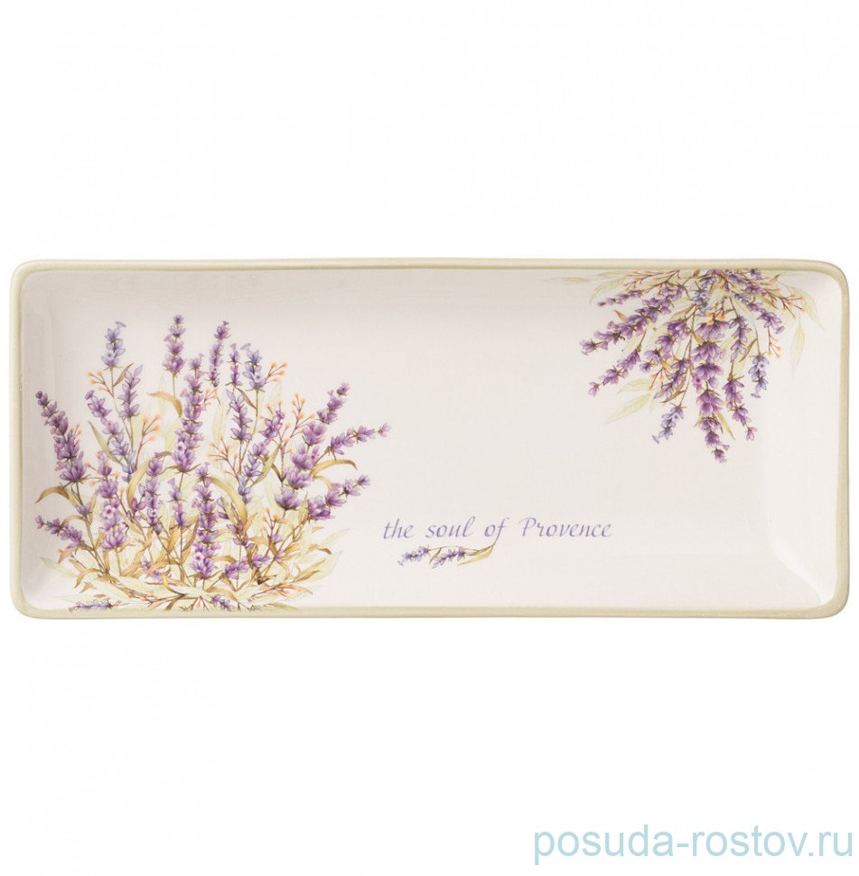 Блюдо 28 х 12 х 3 см прямоугольное "Душа прованса" / 295108 Блюдо 28 х 12 х 3 см прямоугольное "Душа прованса" / 295108