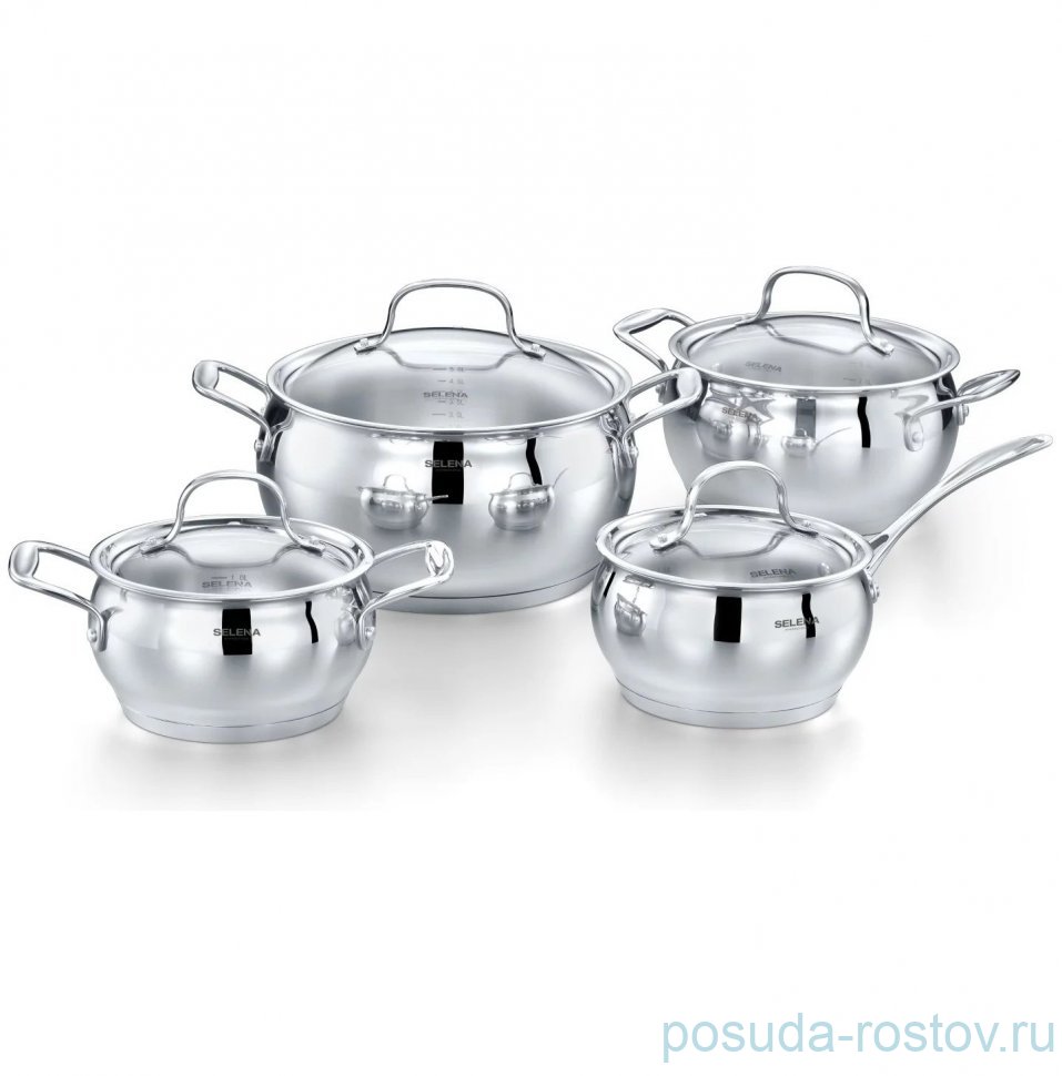 Набор кастрюль 8 предметов "Garda" / 366126 Набор кастрюль 8 предметов "Garda" / 366126