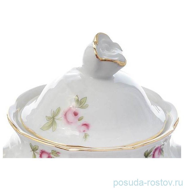 Крышка для сахарницы 350 мл "Менуэт /Полевой цветок /золото" / 362874 Крышка для сахарницы 350 мл "Менуэт /Полевой цветок /золото" / 362874