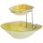 Салатник двойной (15, 25 см) жёлтый &quot;Новогодний калейдоскоп /Снежинки&quot; / 268455