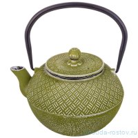 Заварочный чайник 1,3 л чугунный /эмалированное покрытие внутри оливковый lefard / 338278