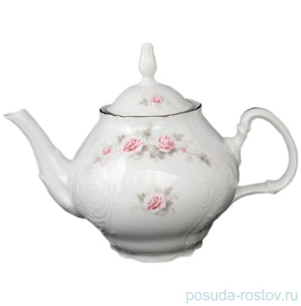 Заварочный чайник 1,2 л &quot;Бернадотт /Серая роза /платина&quot; с ситечком / 128250