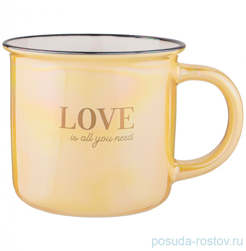 Кружка 355 мл "Break time /Love is all you need" / 301242